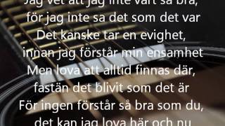 Julia Holmström  Jag vill inte förklara  Lyrics [upl. by Romeon]