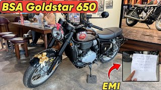 All New BSA Goldstar 650 Review in Hindi Mileage  On Road Price  With EMI [upl. by Enuj70]