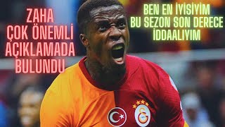 Wilfried Zaha Bu Sezon En İyilerden Olucağım [upl. by Acirehs905]