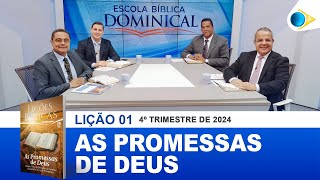 EBD  1ª LIÇÃO “AS PROMESSAS DE DEUS” [upl. by Ardnuaed205]