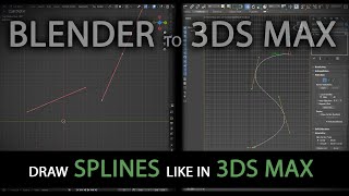 Blender  Draw Splines like in 3Ds Max [upl. by Aidnyl]