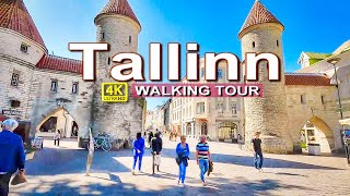 Tallinn Estonia 🇪🇪 Walking Tour  4K Adventure Through a Medieval Marvel [upl. by Gleason]