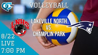 Volleyball Lakeville North  Champlin Park  Champlin Park High School  QCTV [upl. by Riley]