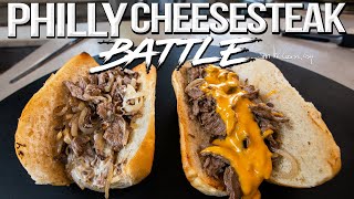 The Best Philly Cheesesteak Recipe  Cheese Whiz vs Provolone  SAM THE COOKING GUY 4K [upl. by Aihtnyc991]