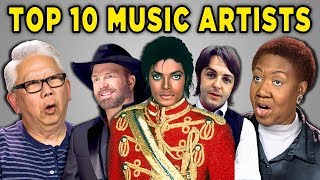 ELDERS REACT TO TOP 10 MUSIC ARTISTS OF ALL TIME [upl. by Forsyth]