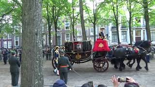 Koninklijke Stoet terug naar Paleis Noordeinde 2024 op Prinsjesdag 2024 [upl. by Jane275]