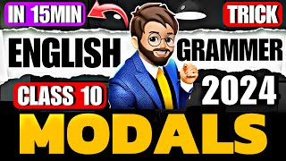 MODALS class 10🔥 Class 10 English Grammar One Shot  Tips amp Tricks  Modals One Shot [upl. by Ayik363]