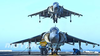 Harrier Vertical Takeoff Vertical Landing and Short TakeOff STOVL Aircraft Compilation [upl. by Lita]