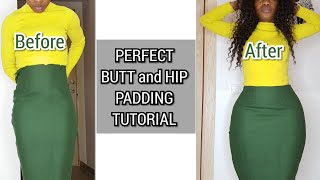 How To Make HIP AND BUTT PAD For Dresses [upl. by Ihtak]