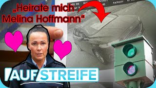 Antrag via Blitzerfoto Unbekannter will Polizistin Melina Hoffmann heiraten  Auf Streife  SAT1 [upl. by Siegel]