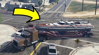 I FOUND MICHAELS STOLEN BOAT BACK IN GTA 5 [upl. by Estevan]