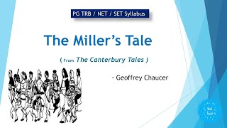 The Millers Tale  The Canterbury Tales  Geoffrey Chaucer  PG TRB  NET  SET  in Tamil [upl. by Suiravat]