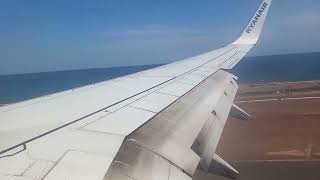 Ryanair Boeing 737800 FR8284 arrival at Lanzarote Airport  170924 [upl. by Notlimah]