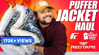 Top 5 Best Puffer Jacket For Men 🔥 Winter Jackets Haul 2022  REDTAPE THE SOULED STORE  ONE CHANCE [upl. by Golub]