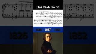 Liszts APPASSIONATA Etude 1826 vs 1837 vs 1852 [upl. by Akcirred68]