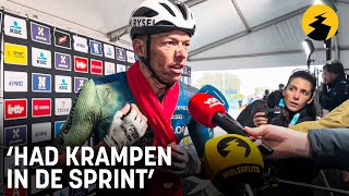 Oliver Naesen na Ronde “Had krampen in de sprint” [upl. by Abdu679]