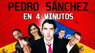 PEDRO SANCHEZ EN 4 MINUTOS [upl. by Annahsat]