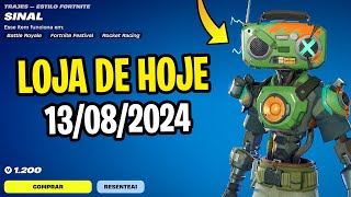 🔴 NOVA SKIN quotSINALquot e EMOTES Nova Loja de Hoje Fortnite 13 de Agosto 2024 Loja de Itens Fortnite [upl. by Noxin]