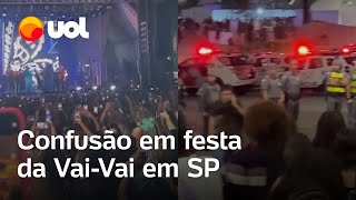 Festa da VaiVai termina após confusão no Anhangabaú [upl. by Aliakim774]