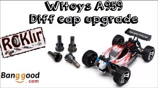 Wltoys A959 metal Differential Cap Upgrade [upl. by Haisej]