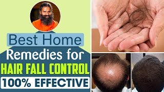 Best Home Remedies for Hair Fall Control – 100 Effective  Swami Ramdev [upl. by Malka]