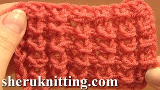 Knot Stitch Pattern Knitting Tutorial 1 Easy to Knit Stitch Pattern [upl. by Idnas142]