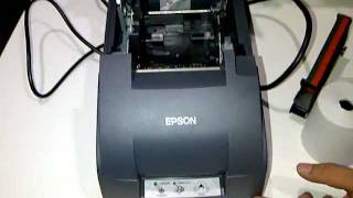 Pemasangan Kertas dan Cartridge Printer Kasir Epson TMU220 Series [upl. by Glavin]