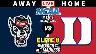 NC State vs Duke  March Madness Elite 8  NCAA Mens Basketball Live Scoreboard [upl. by Ewald]