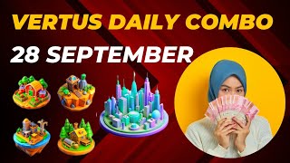 Vertus Daily Combo 28 September  Virtus Daily Combo Code virtus daily today update shorts [upl. by Atena997]