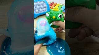 Big Eye Owl With Blue Exaggerates ⛱️⛰️🥦🦉 fidgets squishy trend tiktok viralvideo shorts [upl. by Eirot]