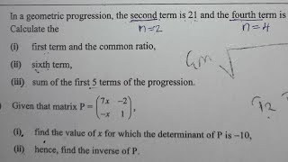 2023 GCE maths q 2 paper2 [upl. by Gnaig]