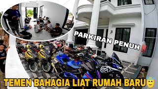 KETIKA RUMAH BARU AKANG MV DIPENUHI BANYAK MOTOR‼️BAHAGIA LIAT TEMEN SUKSES [upl. by Pfosi]