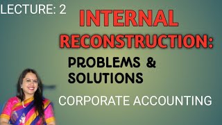 Practical Questions of Internal Reconstruction of companies  Corporate Accounting  BCom [upl. by Milli834]