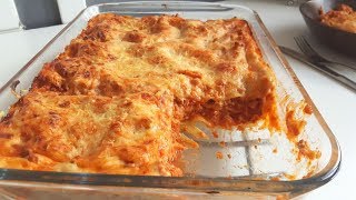 اسهل و اشهى لازانيا باللحم المفروم👌🏻😋 lasagnes à la bolognaise faciles [upl. by Cedell657]