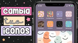 🍒Cómo Cambiar los Iconos de Aplicaciones en iOS 16🌈 FACIL Y RAPIDO✅ [upl. by Annabella]