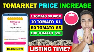 Tomarket Price Increase amp Listing Date  Tomarket Airdrop New Update  Tomarket Token Withdrawal [upl. by Cadman]