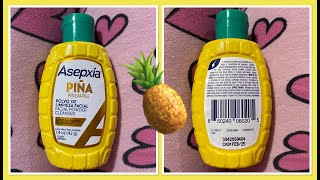 Asepxia Piña 🍍 Jabón con 3 usos para pieles con acné  imperfecciones mi opinión [upl. by Jackie]