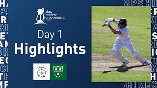 Gubbins amp Dawson Hit Centuries  Hampshire v Worcestershire  Vitality CC Day One Highlights [upl. by Cira915]