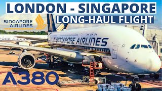 Singapore Airlines Airbus A380  LondonSingapore  Long haul flight  Economy class  Trip Report [upl. by Irbua461]