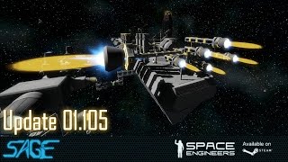 Space Engineers NewThrusters The Hydrogen Update 01105 [upl. by Otrebogir]