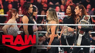 Becky Lynch Lita amp Trish Stratus challenge Damage CTRL at WrestleMania Raw March 6 2023 [upl. by Anitsirc]