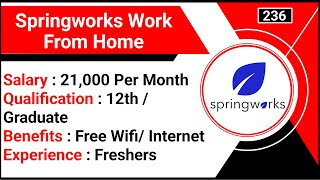 Springworks Work From Home  Typing Jobs  Data Entry Jobs  Springworks Jobs 2024 । Part Time Jobs [upl. by Ynnaf415]