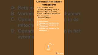 Differentiële diagnose Metabolisme 1 geneeskunde biomedische metabolisme verbranding dokter [upl. by Ocer]