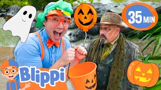 Blippi’s Spooktacular Alligator Trick or Treat Hunt  BEST OF BLIPPI  Educational Videos for Kids [upl. by Ahsram866]