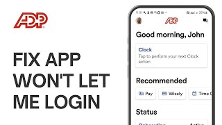 How to Fix ADP App Wont Let Me Login [upl. by Myer]