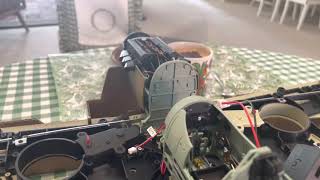 Firing up the Hachette 118 scale Spitfire [upl. by Nollad]