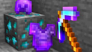 Minecraft But Ores Drop OP Items [upl. by Pernell595]