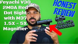 V30 Red Dot Sight with M37 Magnifier Combo Review  Enhanced Precision and Versatility [upl. by Dnaltruoc]