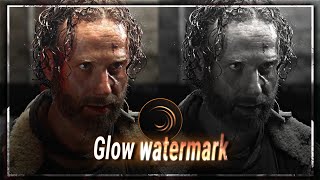 glow watermark tutorial  Alight motion Preset [upl. by Ainnat269]