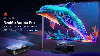 NexiGo Aurora Pro UST TriColor Laser Projector TV Dolby Vision 3D and More [upl. by Aneram]